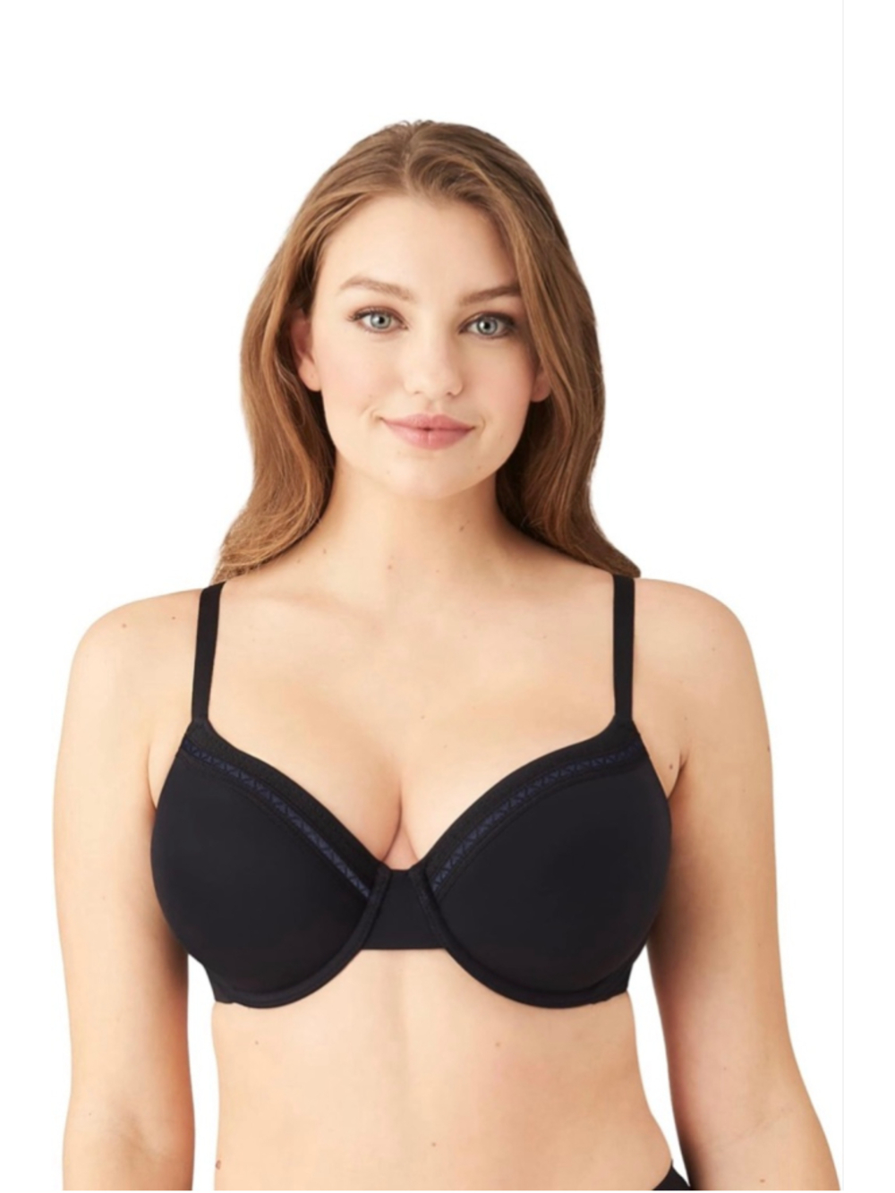 Wacoal Perfect Primer Underwire T-Shirt Bra Black 34DDD EUC